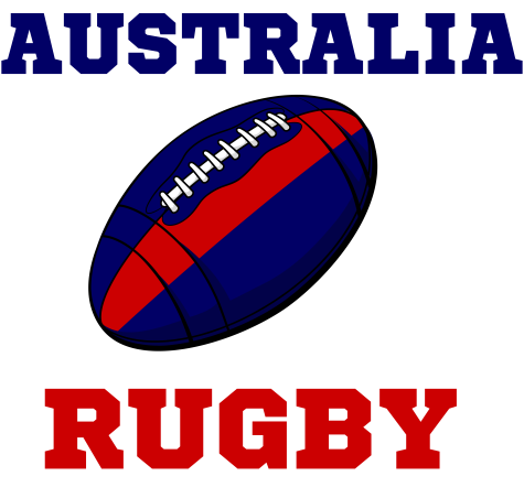 Australia Rugby Ball Hoody (Yellow)